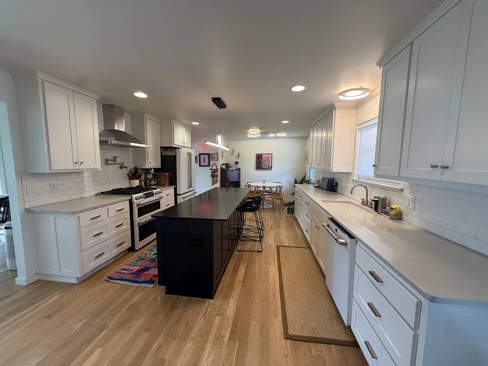 Updated kitchen with island